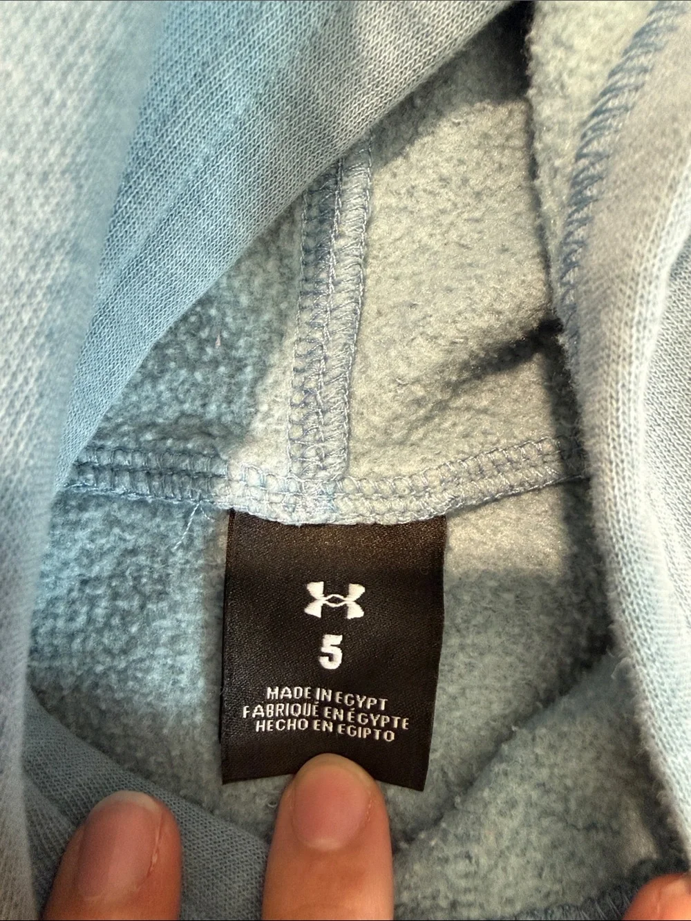 Under Armour Boys Slate Blue Fleece Hoodie Jogger Set Size 5